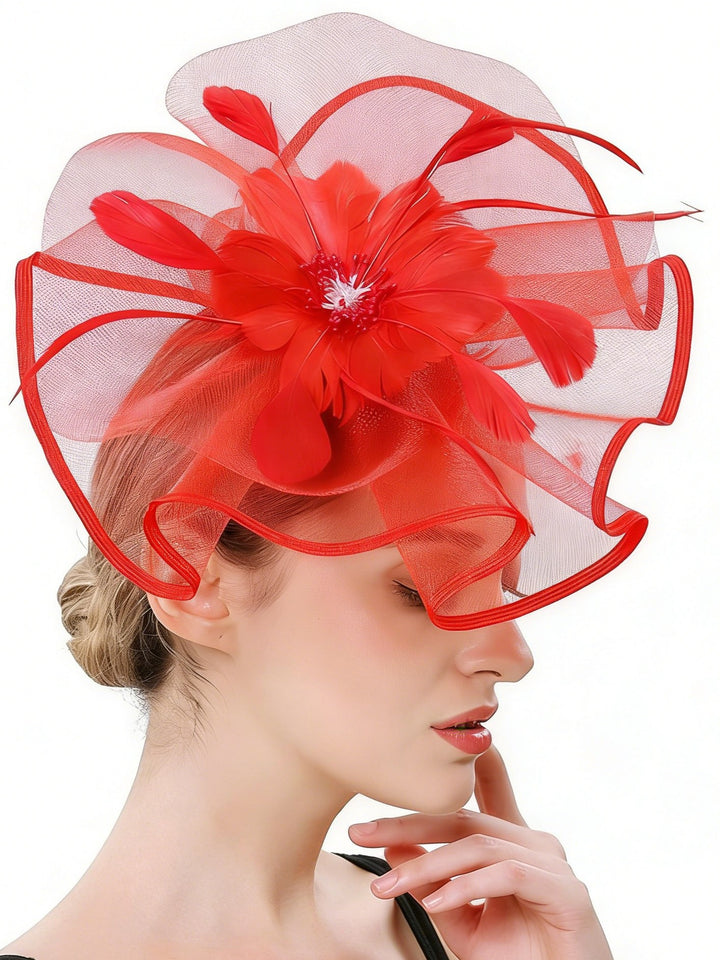 Elegant Fascinator Daytime Wedding