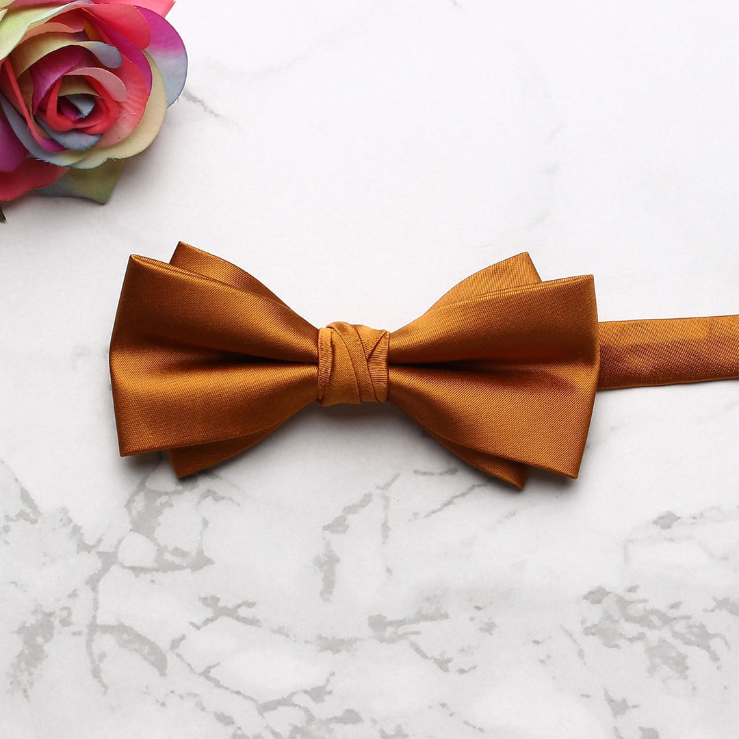 Men's Solid coloured Bow Tie Fashion Work Wedding Formal Classic Retro Bow