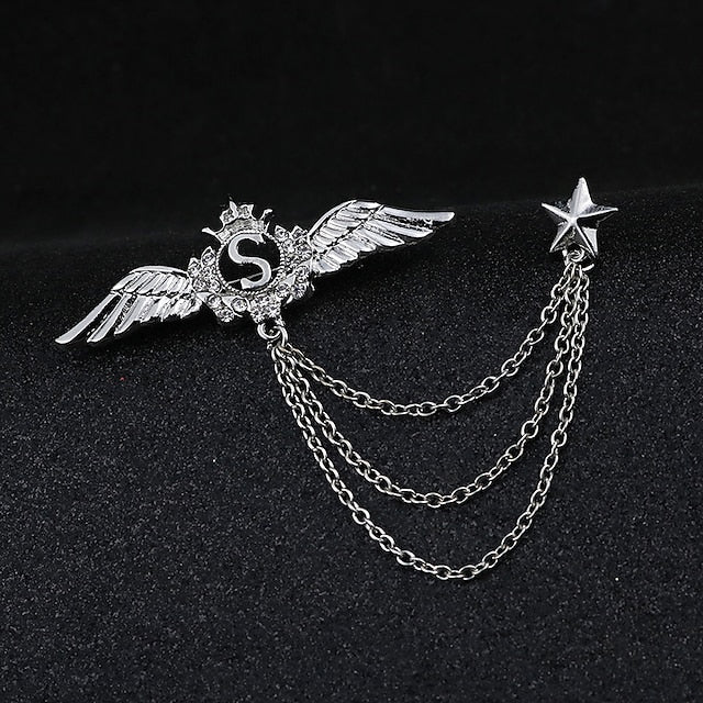 Men's Cubic Zirconia Brooches Stylish