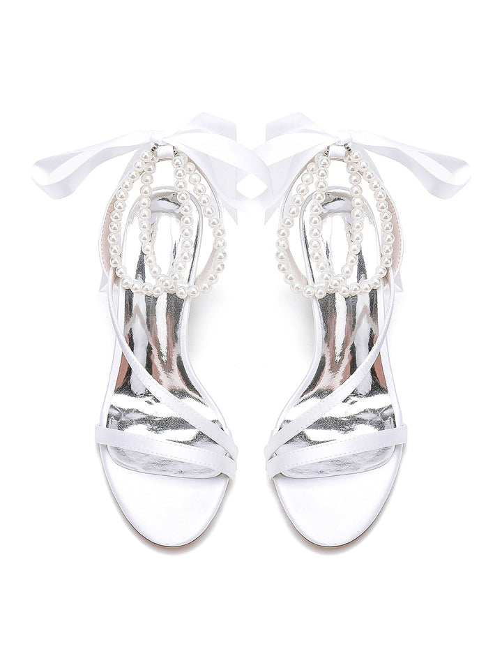 Women's Wedding Shoes Beadings High Heel Bridesmaid Shoes