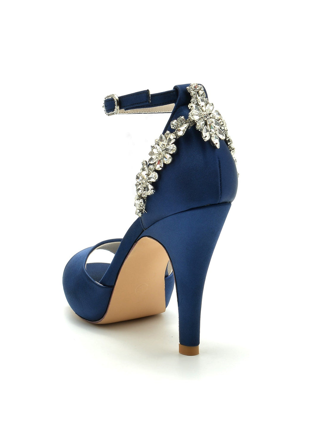 Women's Wedding Shoes Rhinestone Stiletto Heel Open Toe Bridal Shoes