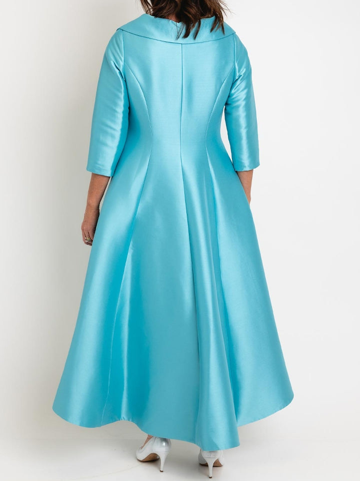 A-Line/Princess Long Sleeves Mother of the Bride Dresses with Bowknot