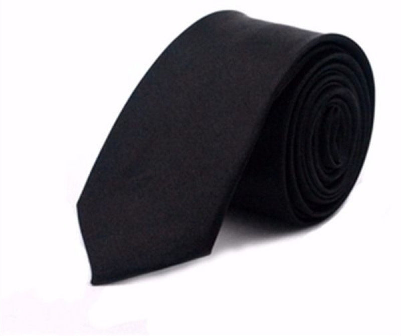 Men's Business Polyester Solid Colour Tie