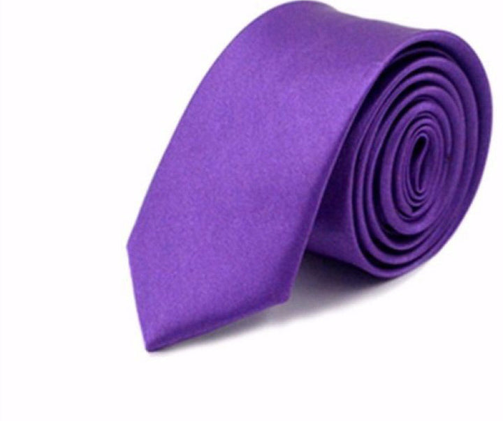 Men's Business Polyester Solid Colour Tie