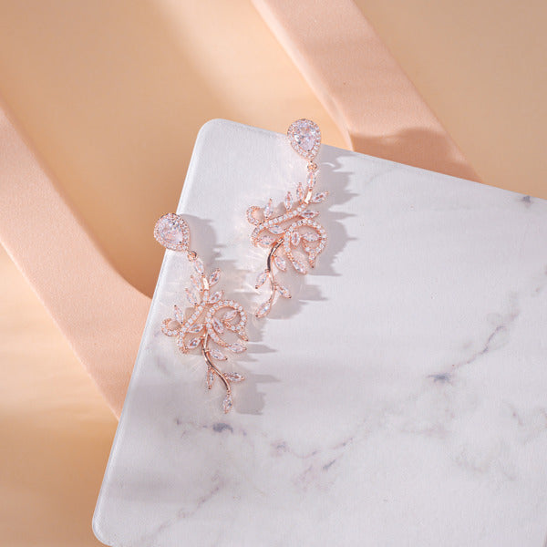 Exquisite Cubic Zirconia Drop Earrings