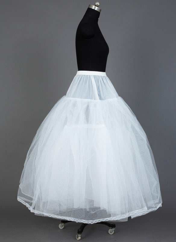Ball Gown Slip Taffeta/Tulle Netting 3 Tiers Petticoats